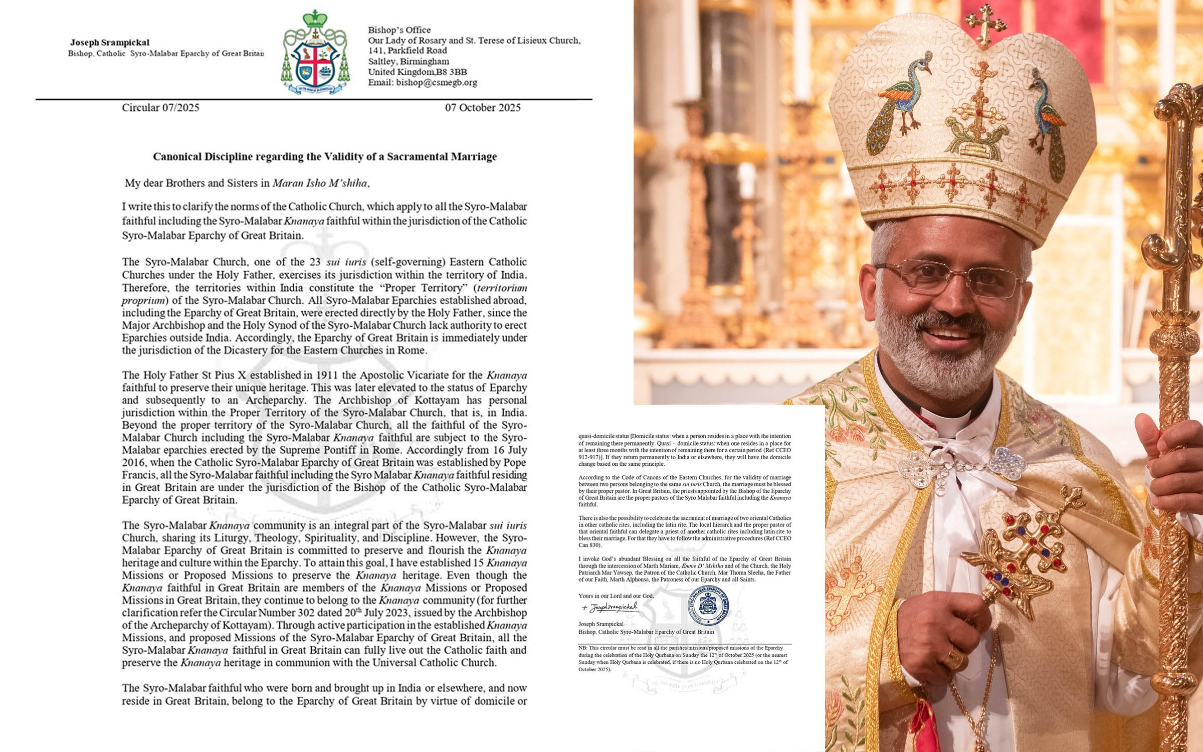 ഗ്രേറ്റ് ബ്രിട്ടൻ സീറോമലബാർ രൂപതയുടെ സർക്കുലറിനെതിരെ 07/2025 UKയിൽ പ്രതിഷേധം ശക്തം!!