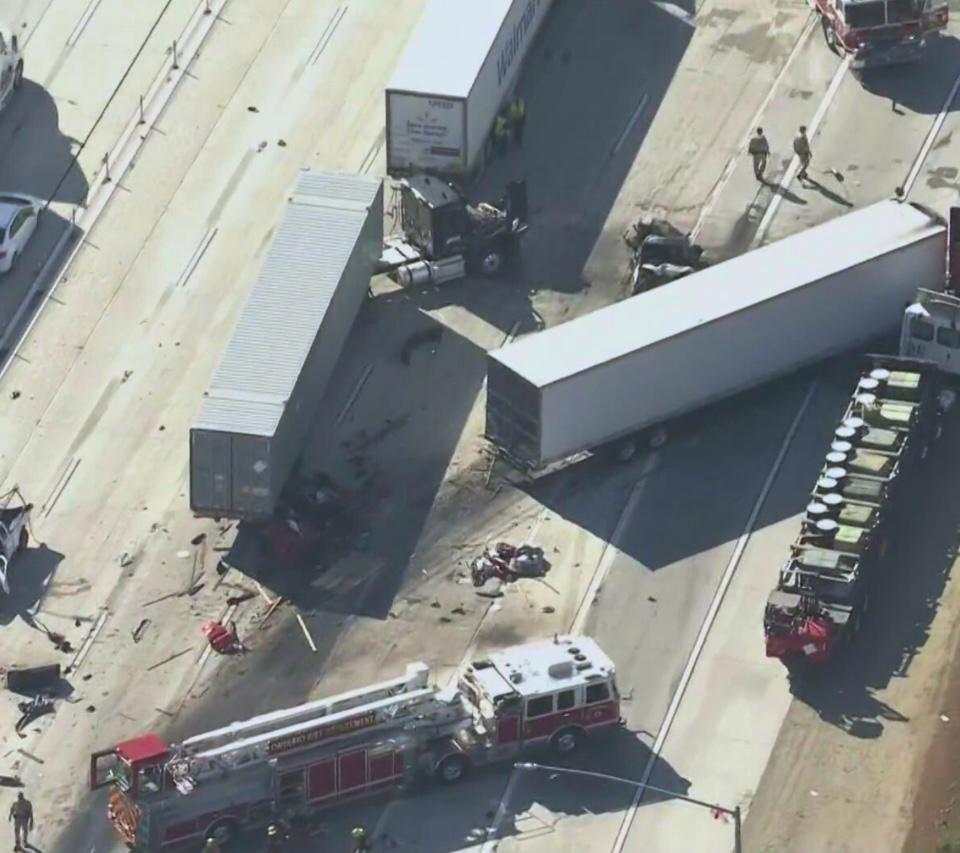 മയക്കുമരുന്ന് ഉപയോഗിച്ച് ട്രക്ക് ഓടിച്ചു; എട്ടോളം വാഹനങ്ങൾ തകർത്ത അപകടം, മൂന്ന് പേർ മരിച്ചു.