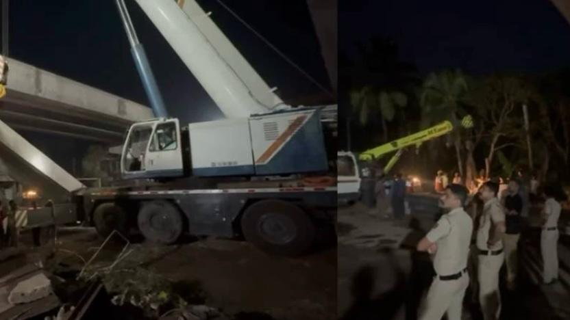 അരൂരില്‍ നിര്‍മാണത്തിലിരുന്ന ആകാശപാതയുടെ ഗര്‍ഡറുകള്‍ തകര്‍ന്നു വീണ് പിക്കപ്പ് ഡ്രൈവര്‍ മരിച്ചു.